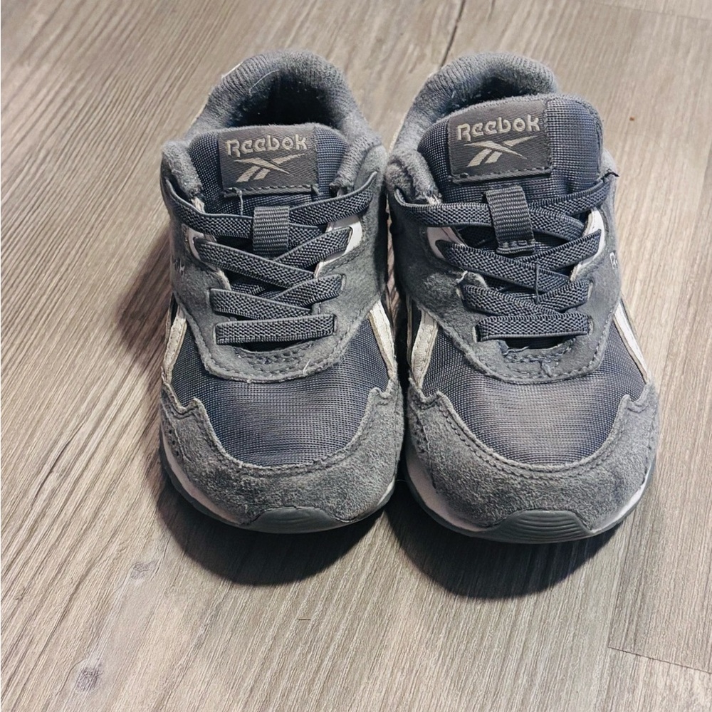 Reebok Kids Gray and White Athletic Sneakers